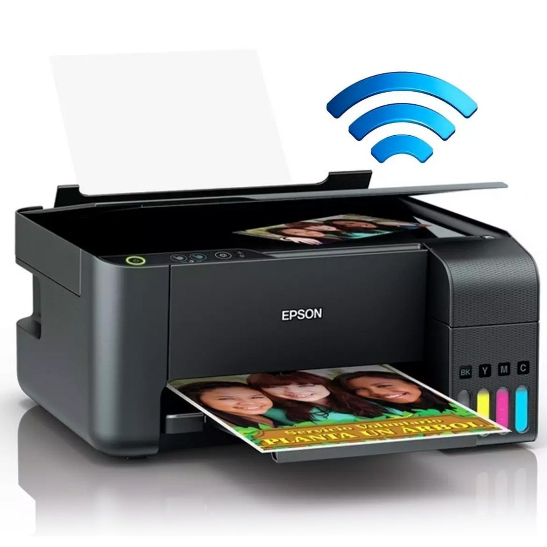 Impressora-Multifuncional-Epson-EcoTank-L3150-01.jpg Impressora Epson Multifuncional Color L3150 - Imagem 1