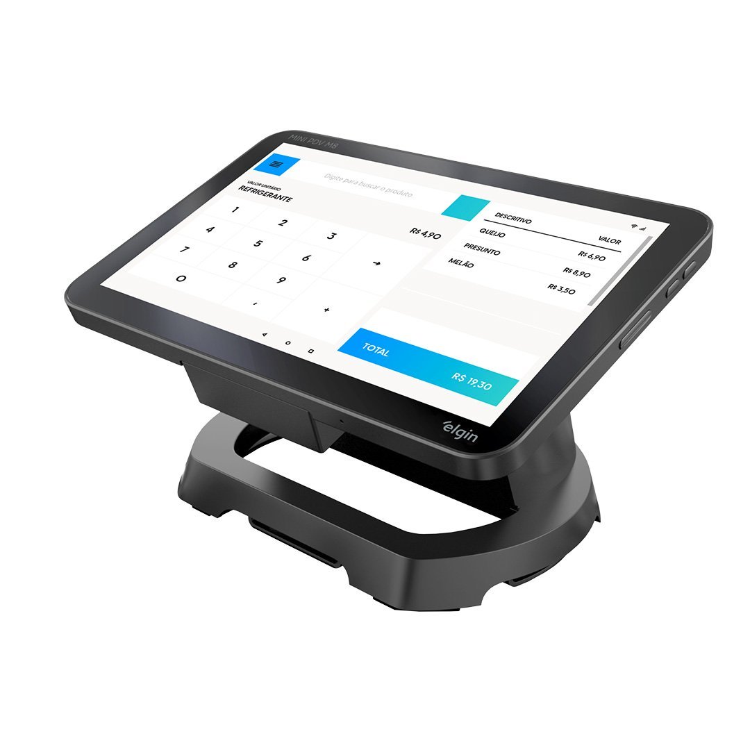 elgin-m8-minipdv-01.jpg Mini PDV M8 Bematech Elgin Android 8" c/ Impressora - Imagem 1